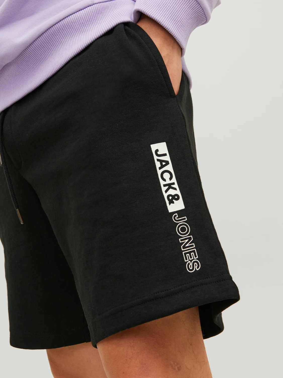 Шорты Jack&Jones SWEAT SHORTS 12225143 Черные 2XL, фото №5