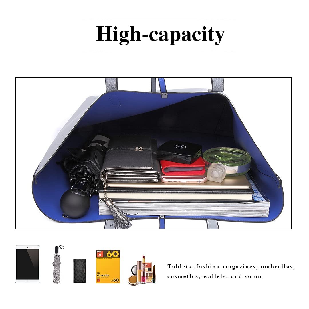 Сумка на плече Miss Lulu, велика жіноча сумка-шопер, модна жіноча сумка, практичний набір із 2 сумок зі штучної шкіри, фото №4