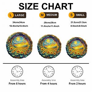 Дерев'яний пазл Sunlit Fields 300 елементів 34 x 34 см - Фото 1