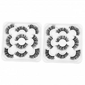 Накладные ресницы Angoily 10 Пар 3D Длинные Черные - Фото 1