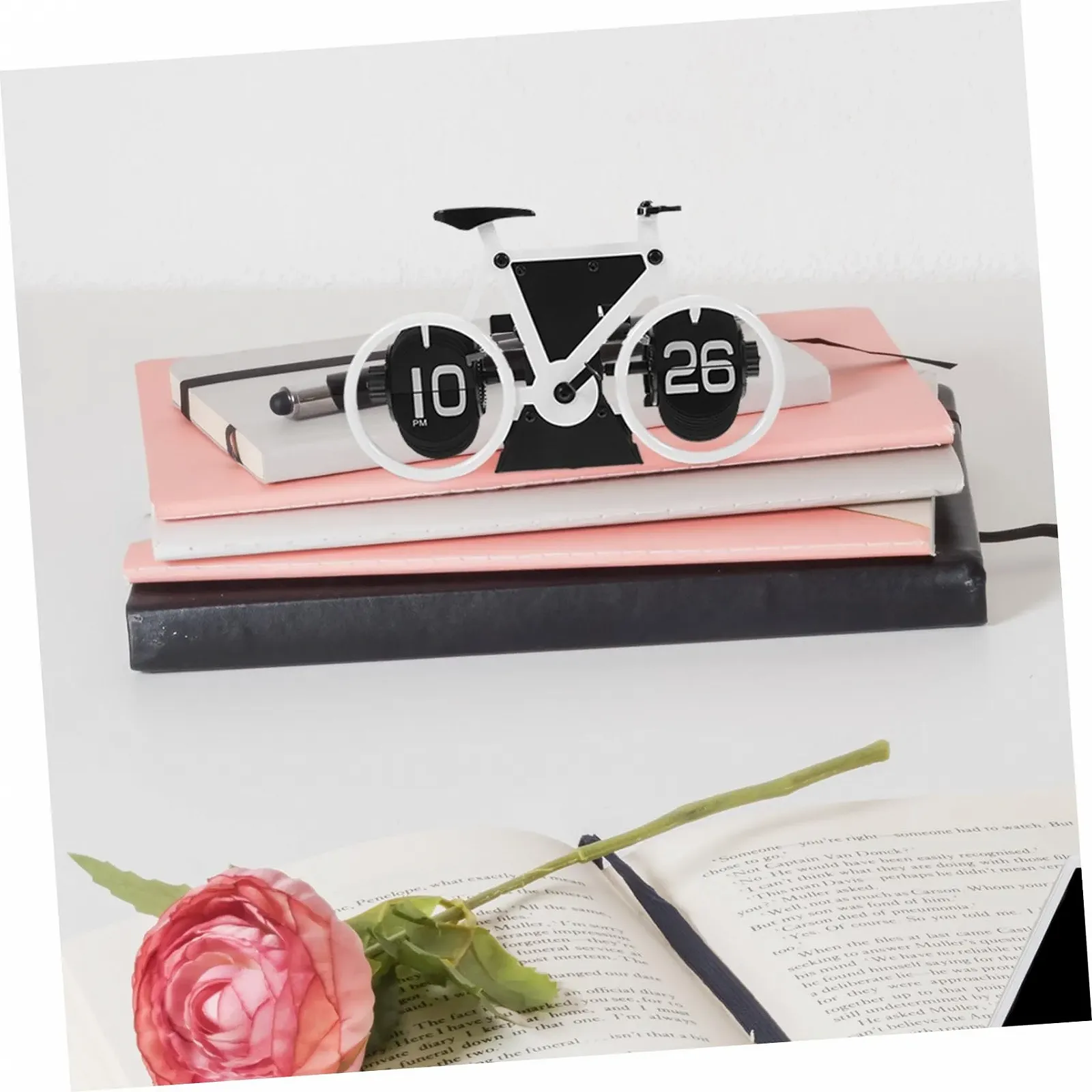 Настільний годинник у античному стилі FUNOMOCYA Білий, фото №8