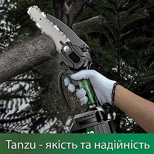 Аккумуляторная цепная пила Tanzu Шина 4 дюйма 2 аккумулятора цепи synthetic.ua - Фото 1
