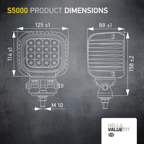 Робоча фара HELLA 1GA 357 109-221, фото №4