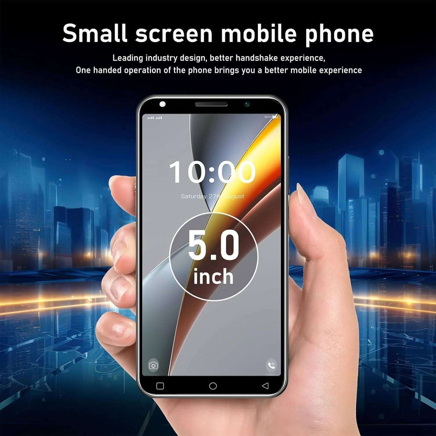 Мобільний телефон Hot50Pro 5.0" HD 1/16GB 3500мАг Face ID WiFi GPS Android Green, фото №4