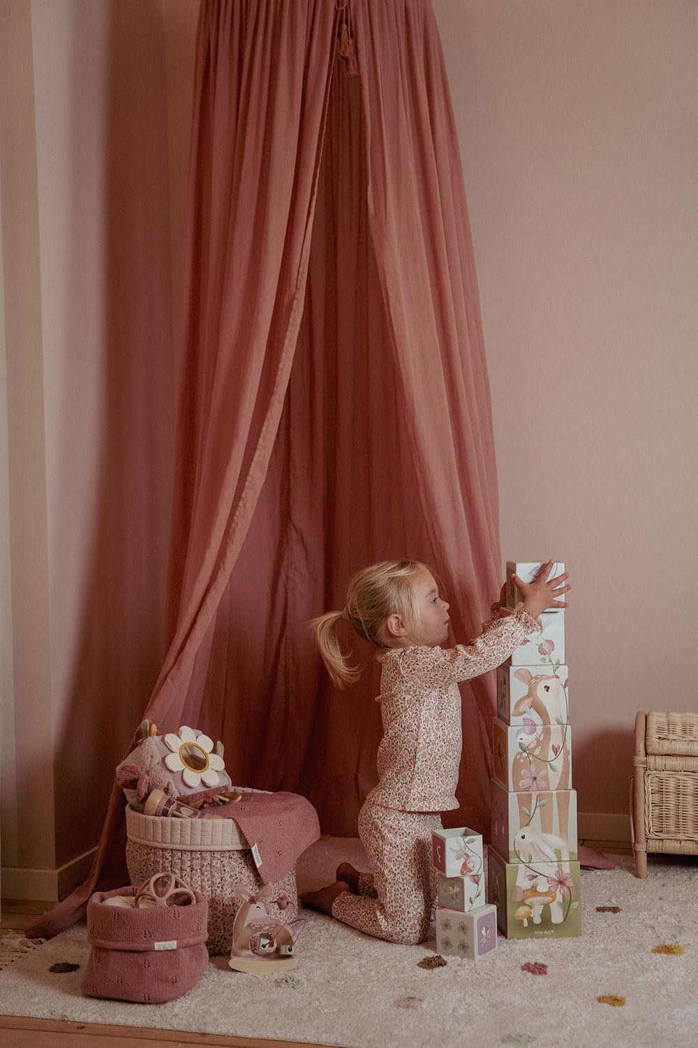 Органайзер для пеленального столика Little Dutch Fairy Garden TE31054031 Fairy Floral Круглая Большая Двусторонняя, фото №9