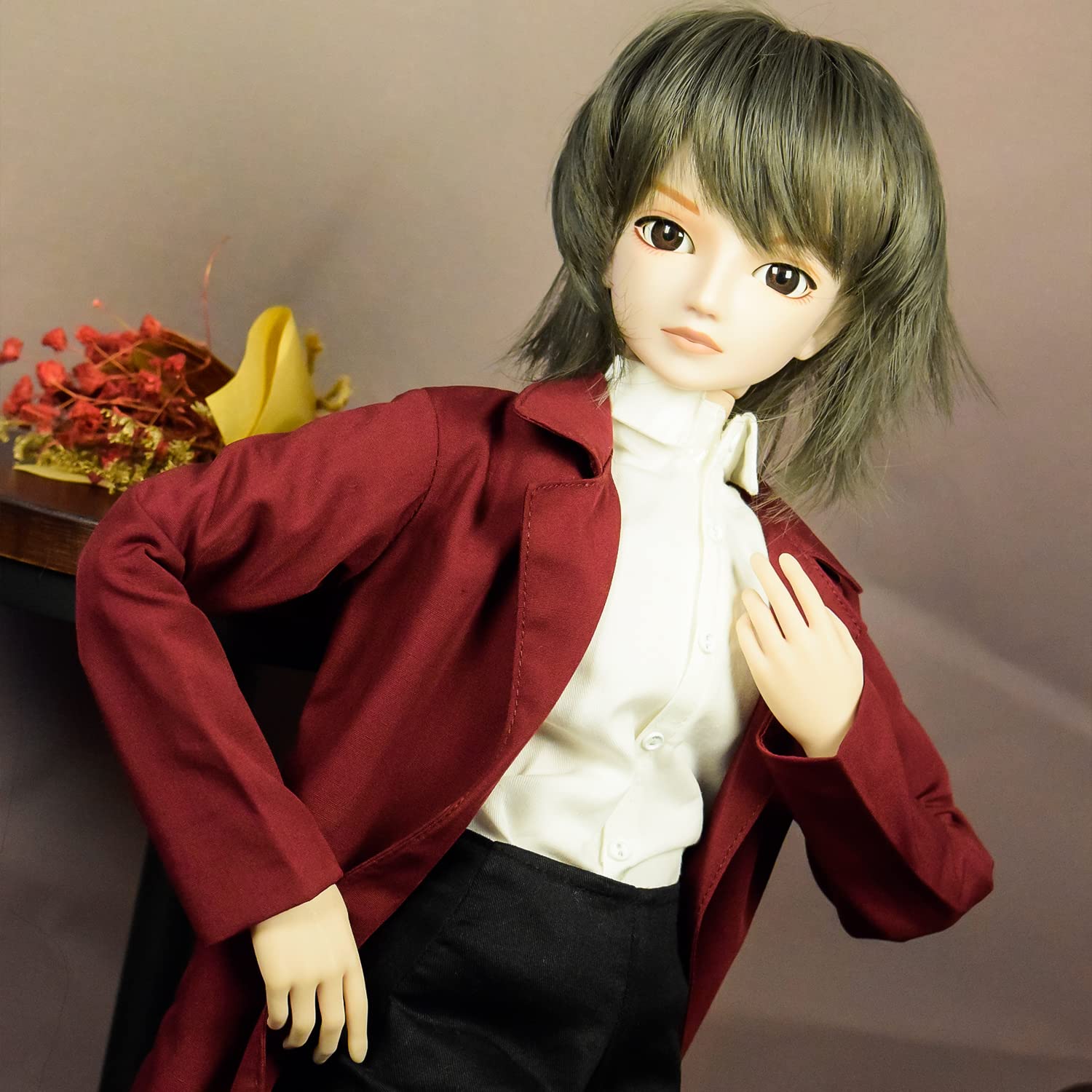 Кукла EVA BJD 1/3 Мужская BJD 60 см 20 Шарнирная Механическая Артикулированная Кукла с Полным Набором Аксессуаров и Макияжем (Первое Издание), фото №6