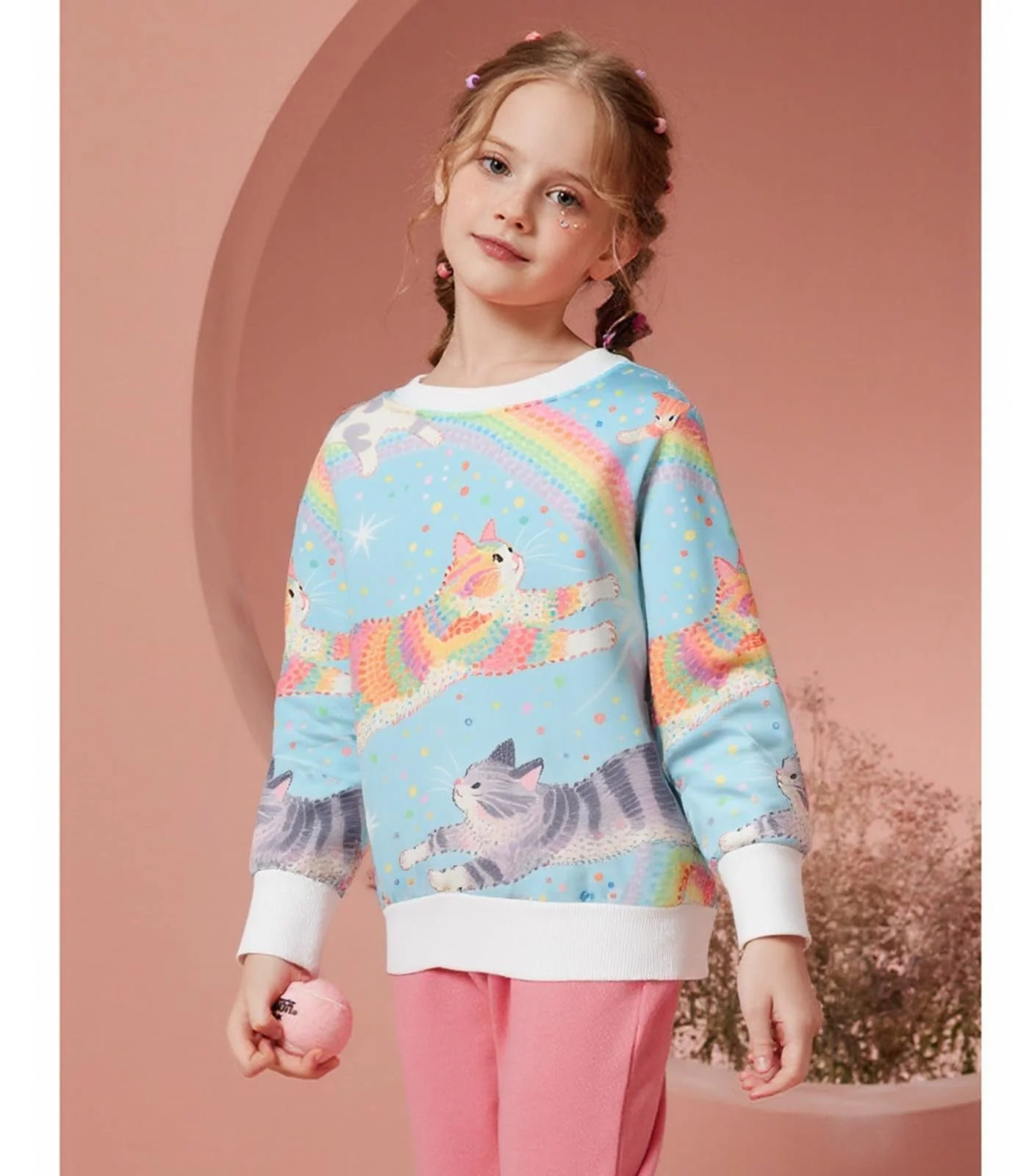 Світшот DHASIUE для дівчат, з довгими рукавами, фото №3