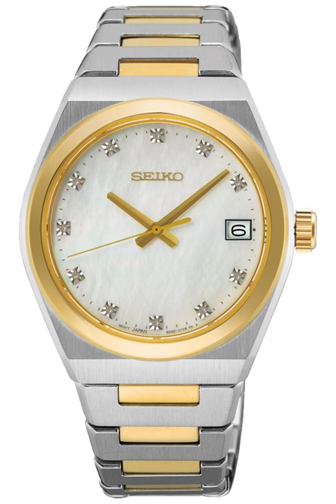 Жіночий аналоговий годинник Seiko SUR604P1 з ремінцем з нержавіючої сталі, фото №1 Жіночий аналоговий годинник Seiko SUR604P1 з ремінцем з нержавіючої сталі, фото №1