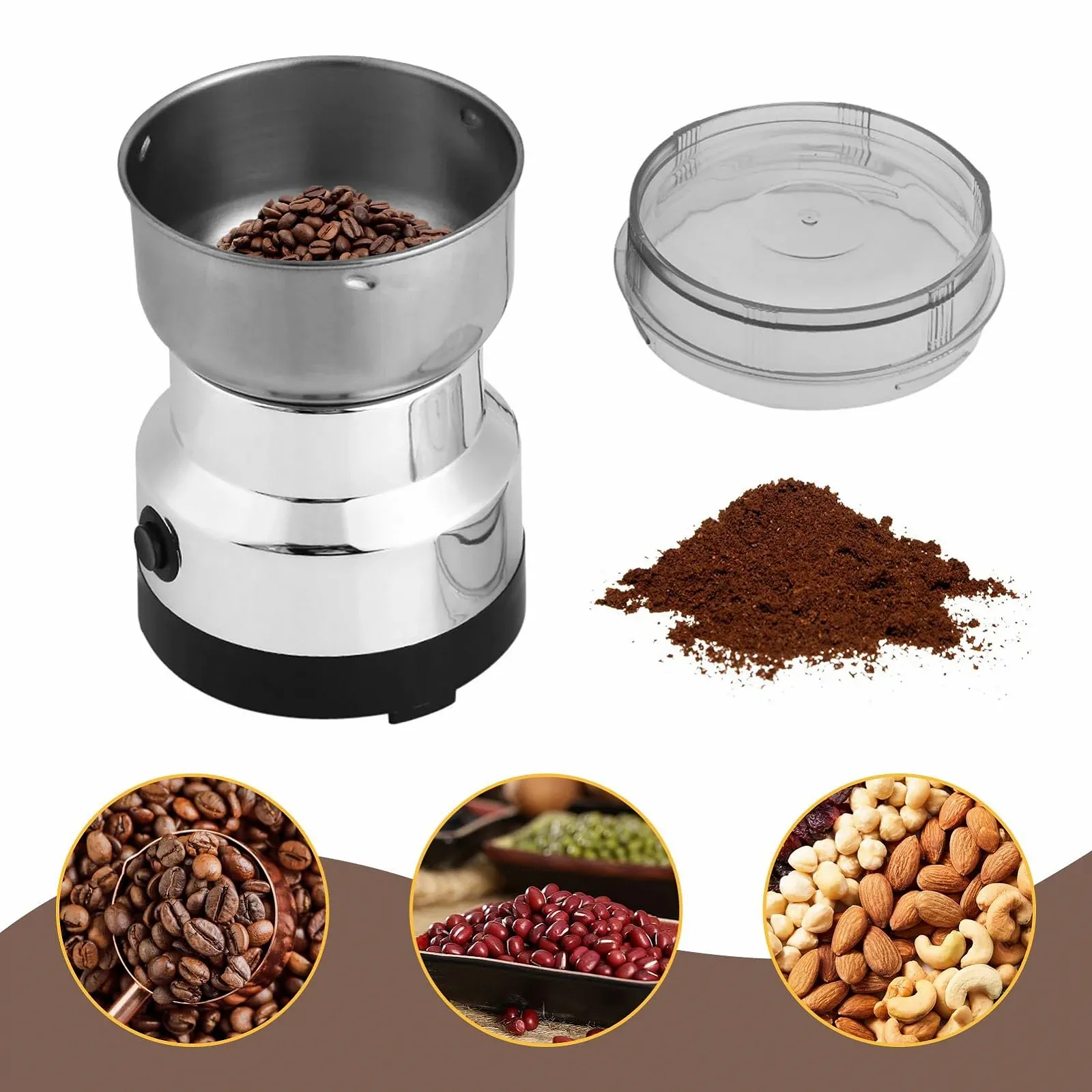 Электрическая кофемолка Silver, фото №4 Электрическая кофемолка Silver, фото №4