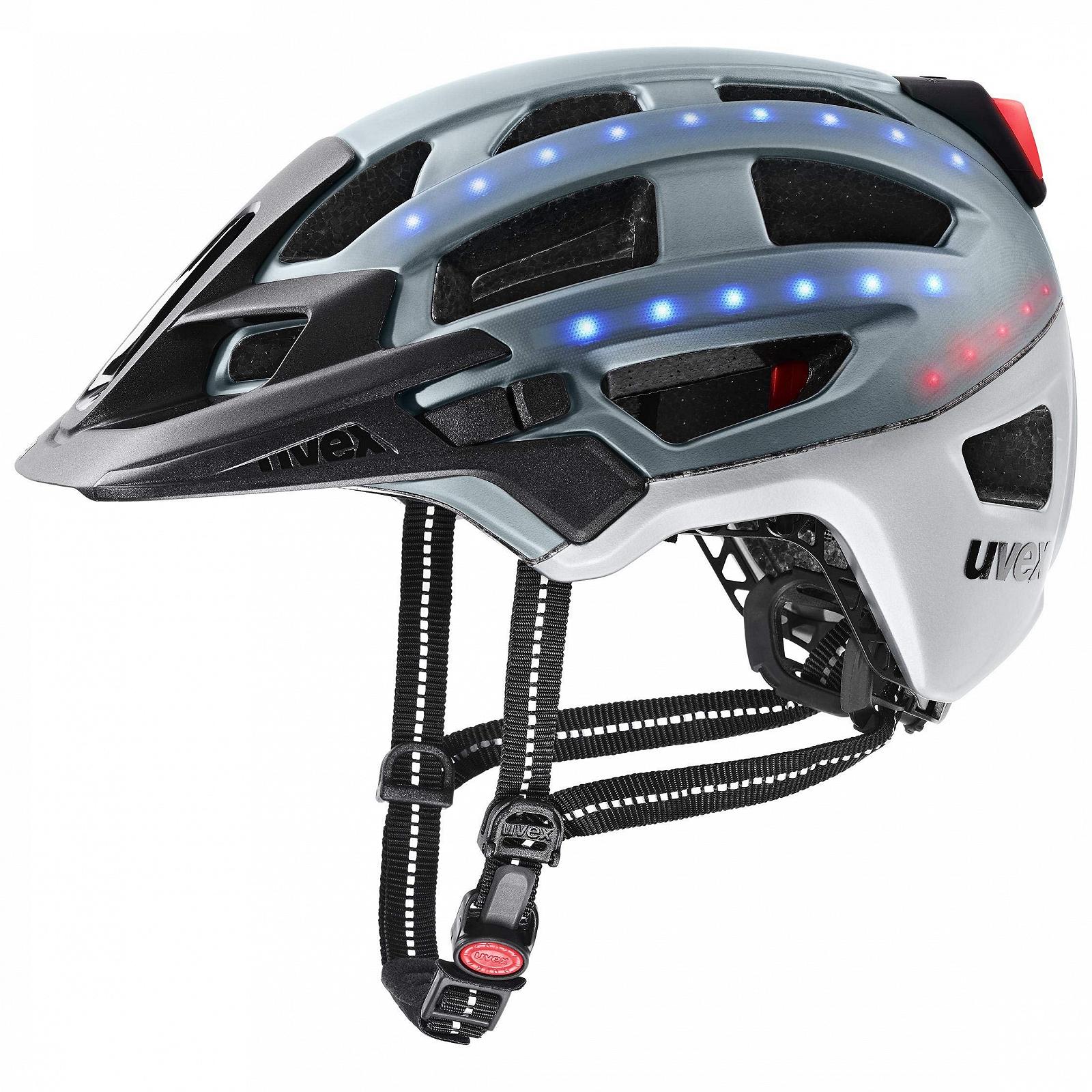 Шлем Uvex Finale Light 2.0 Safe City, мужской и женский, с LED подсветкой, цвет - космический синий матовый, размер - 56-61 см, фото №9