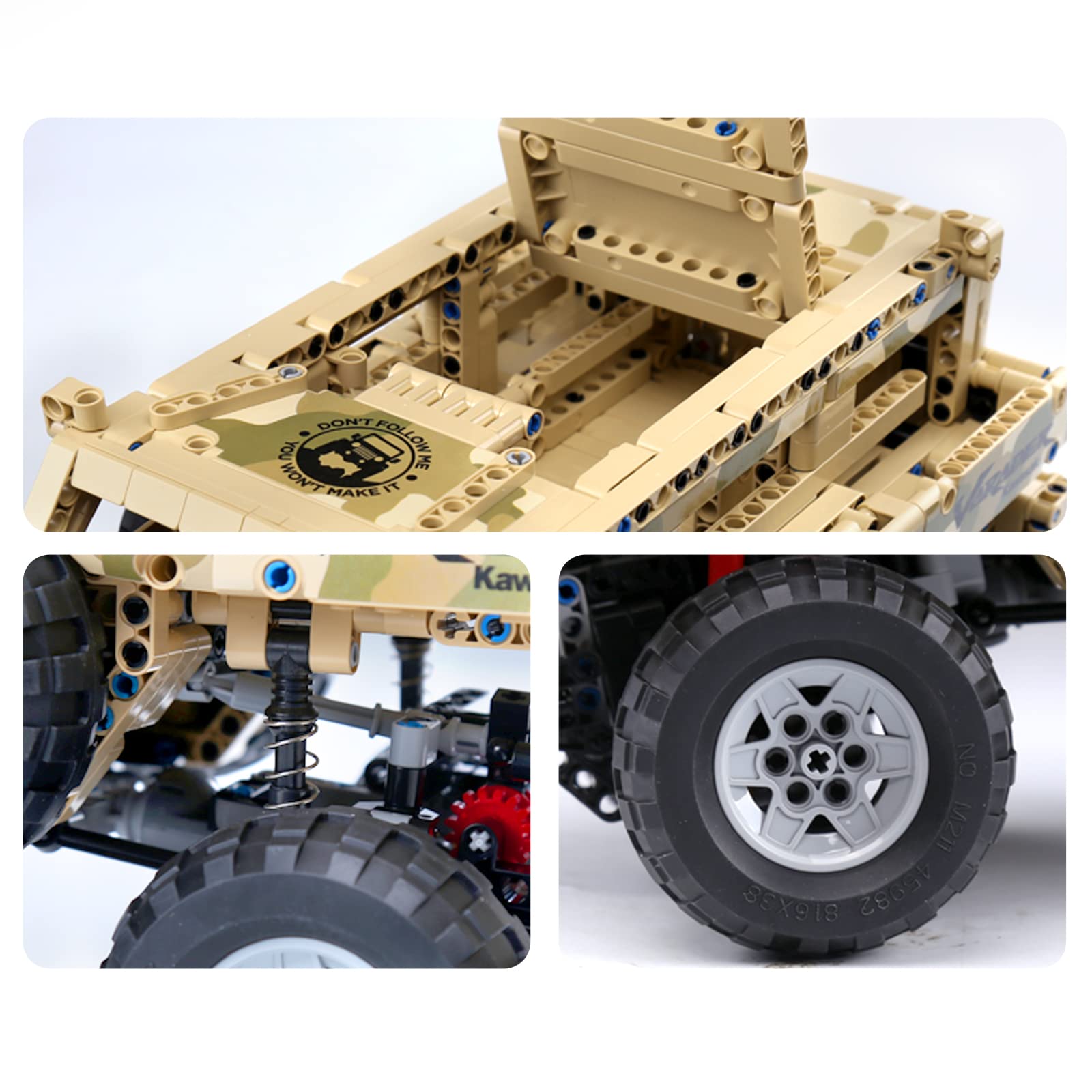 Блоки Mould King 13131 Technik App Off-Road Vehicle 2018 Clamping Масштаб 1:8, фото №6