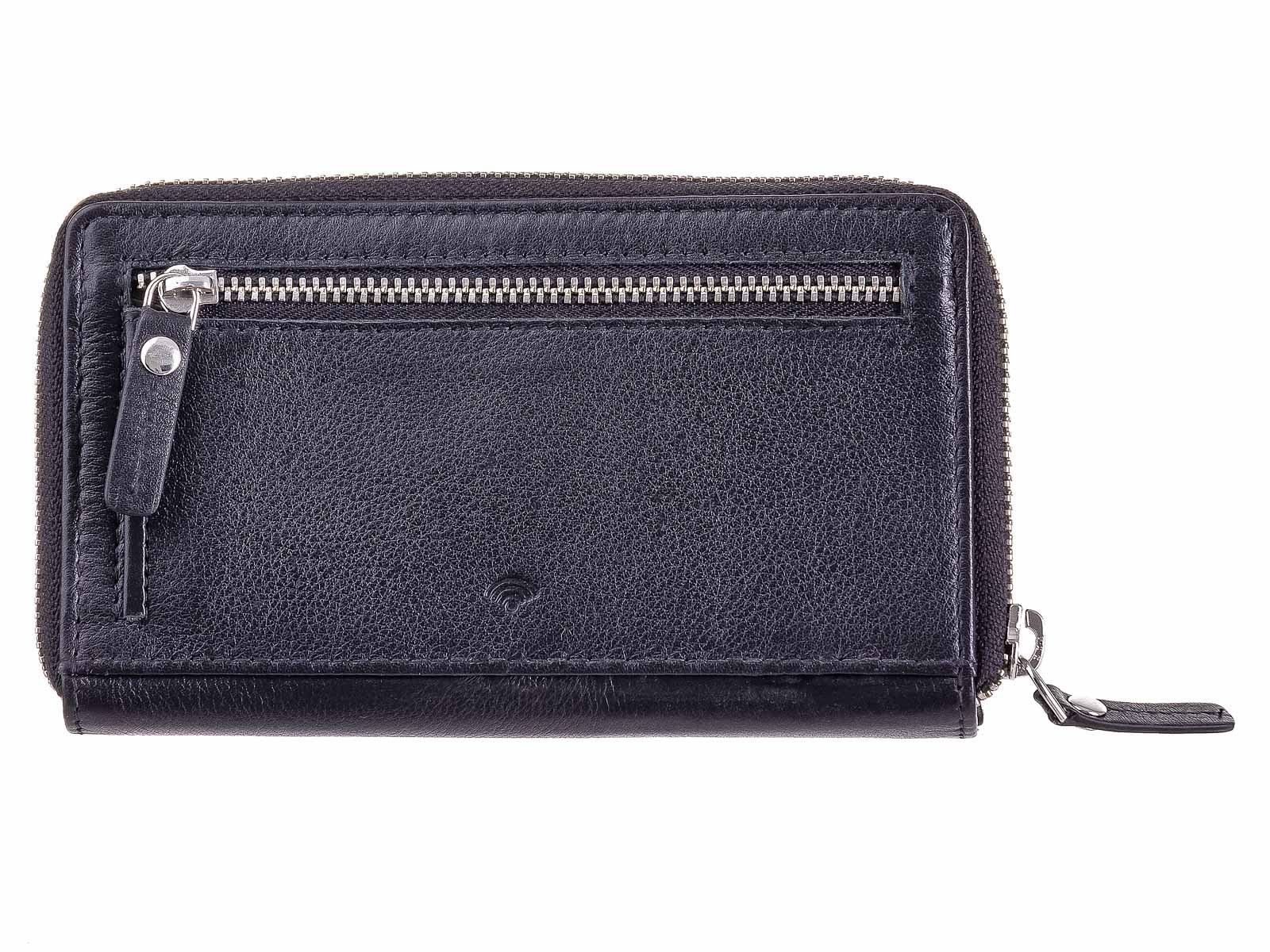 Женский кошелек на молнии Ledermeid Prato LM B06-K-RFID-black Классический Черный, фото №4