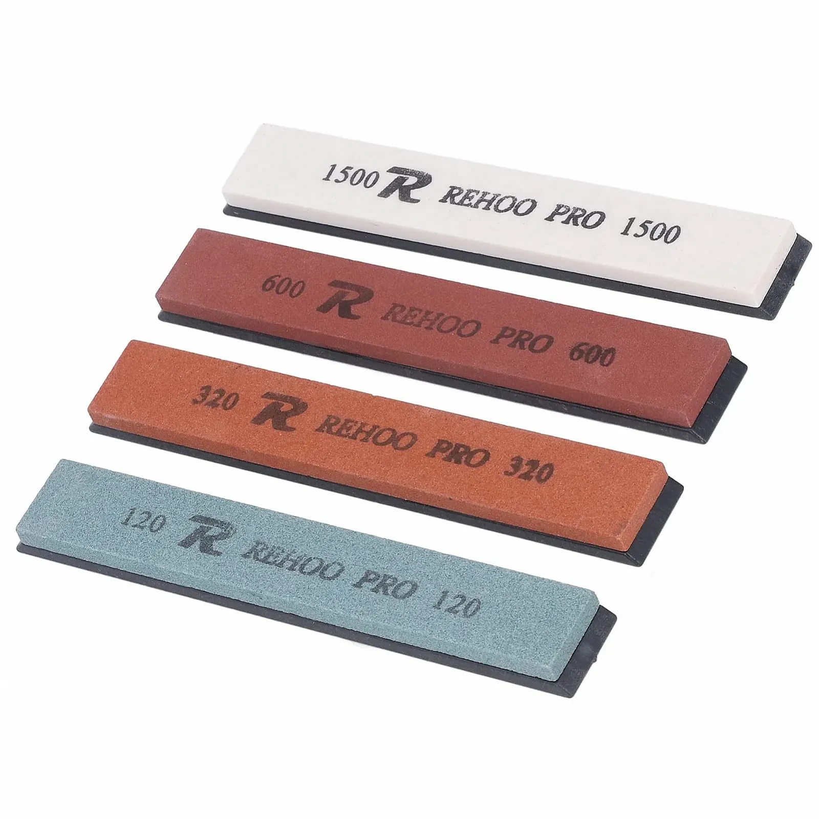 Набір точильних каменів для ножів водні камені 4 штуки з фіксованим кутом 120 320 600 1500 Grit білий, фото №2