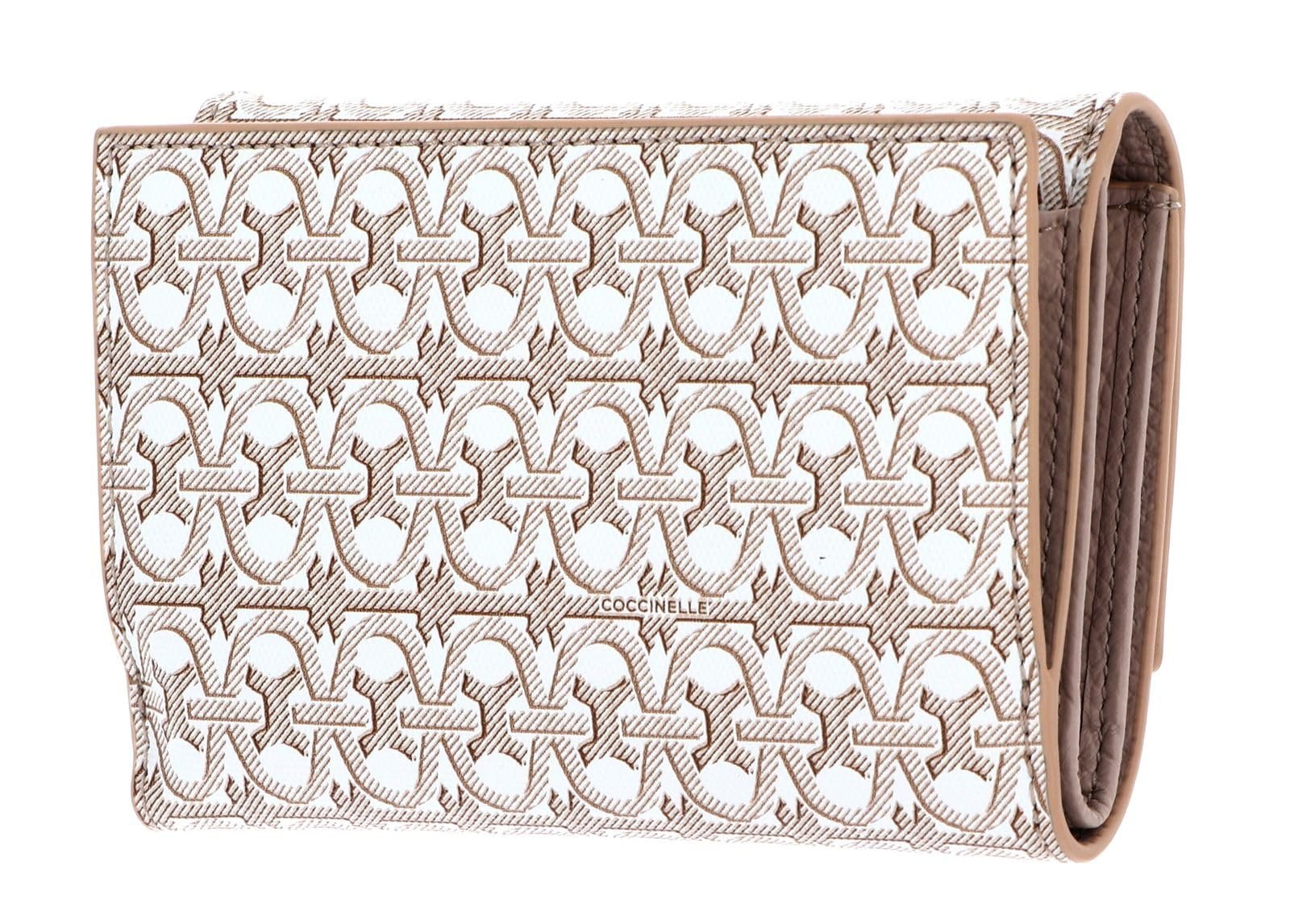 Кошелек Coccinelle Metallic Coated Monogram Multi Blanc/Rose, Multi Blanc / Rose, фото №5