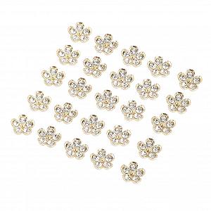 Стрази для нігтів 50 шт, блискучі, для нейл-арту, кристали, діаманти, металеві synthetic.ua - Фото 1