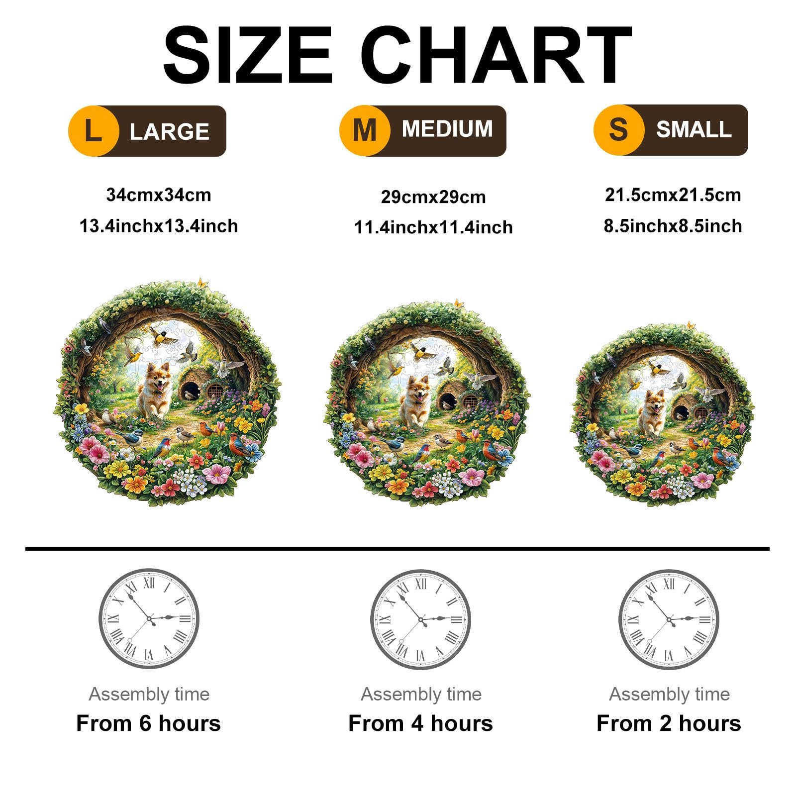 Пазл Spring Birds 290 деталей деревянный круглый, фото №5 Пазл Spring Birds 290 деталей деревянный круглый, фото №5