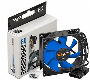 Вентилятор Frime FBF80HB3 80x80x25мм 3Pin Black/Blue synthetic.ua - Фото 1