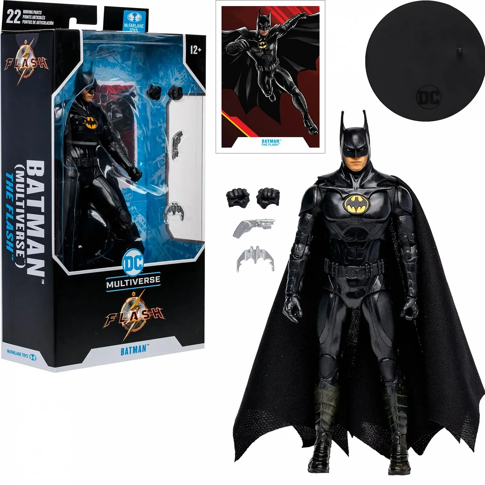 Колекційна ігрова фігурка Lansay DC The Flash Movie Batman (Michael Keaton) 18 см, фото №8