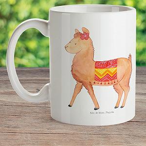 Детская кружка Mr. & Mrs. Panda Альпака Гордый, детская чашка, кружка для путешествий, чашка для питья, уличная посуда synthetic.ua - Фото 1