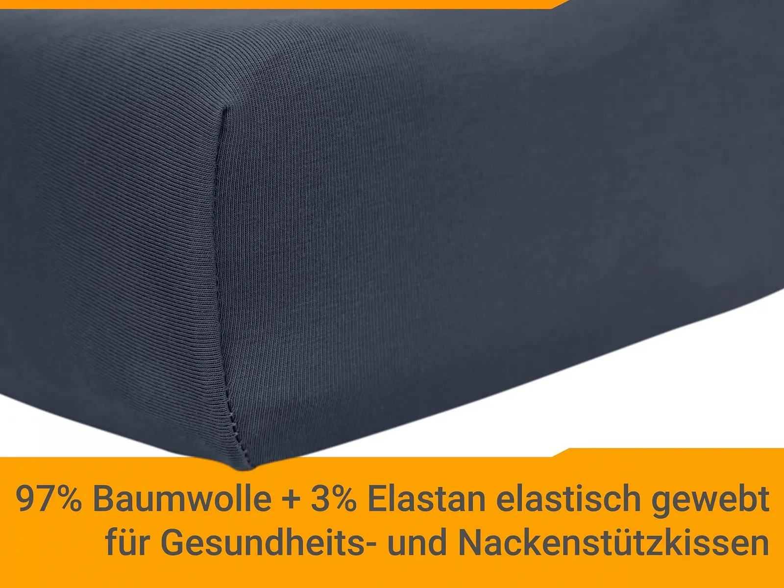 Набір з 2 трикотажних наволочок для терапевтичних подушок npluseins 1450.2049 35–40 x 55–60 см Антрацит, фото №4 Набір з 2 трикотажних наволочок для терапевтичних подушок npluseins 1450.2049 35–40 x 55–60 см Антрацит, фото №4