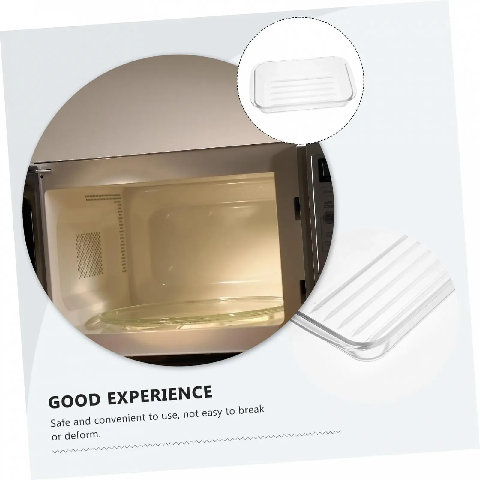 Форма для запікання скляна термостійка для духовки та мікрохвильової печі, легка та міцна, фото №4