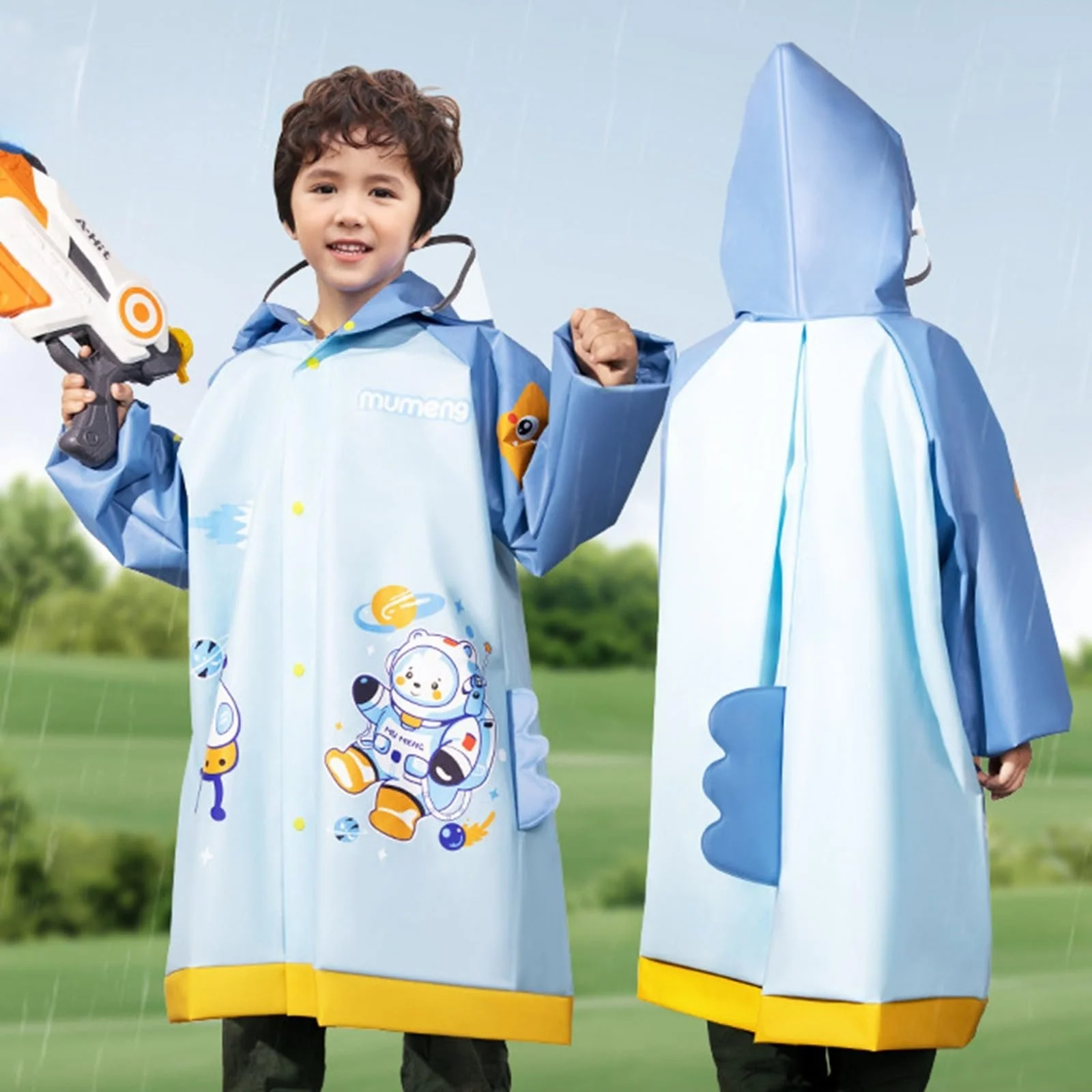 Дощовик Дитячий для дівчаток і хлопчиків Вітрозахисна куртка Softshell, фото №2 Дощовик Дитячий для дівчаток і хлопчиків Вітрозахисна куртка Softshell, фото №2