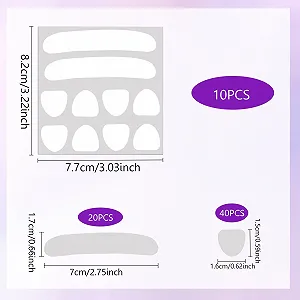 Патчи для лица против морщин (100 шт.) Прозрачные полоски для удаления морщин synthetic.ua - Фото 1