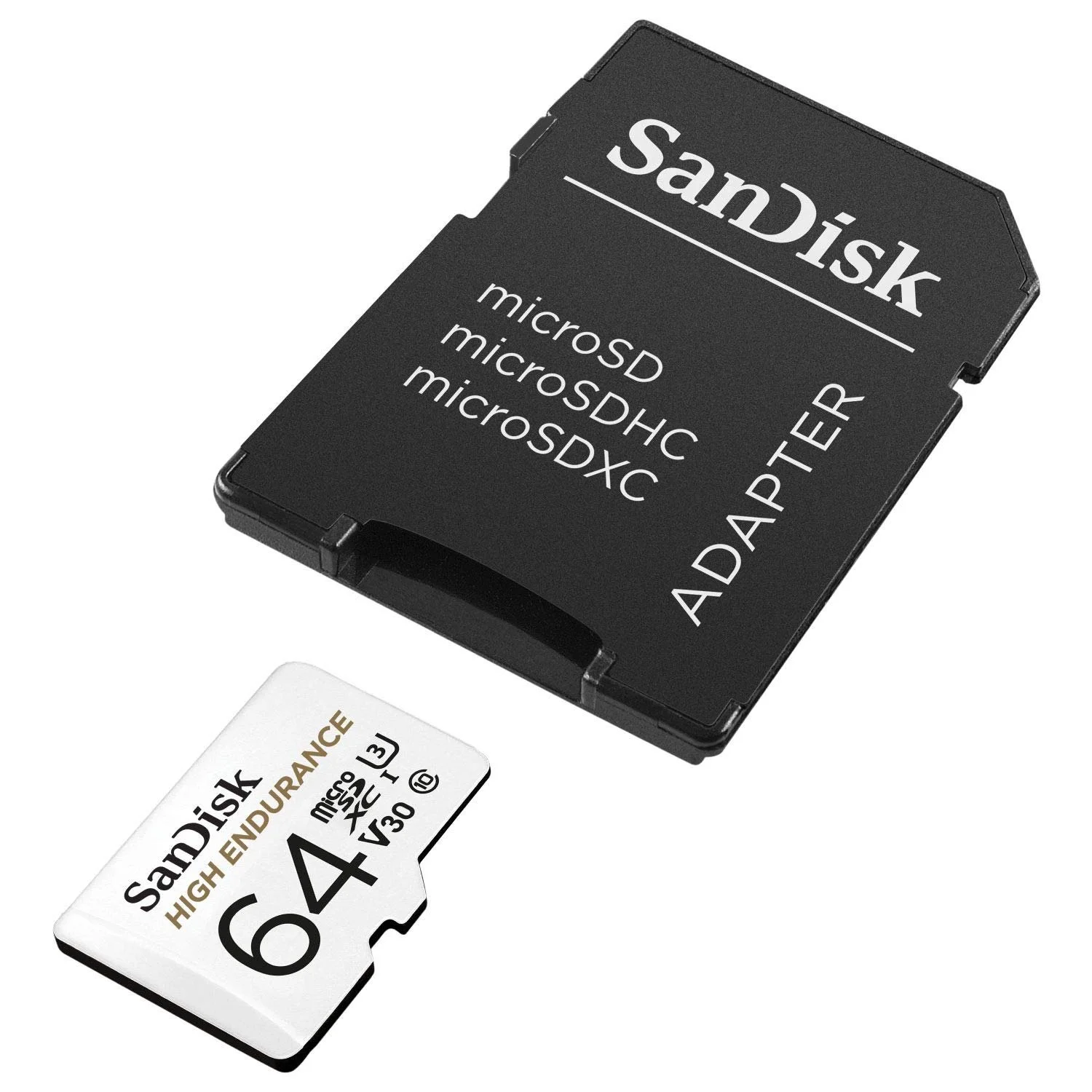 Карта памяти SanDisk High Endurance 64GB microSDXC + Adapter (Pack of 2), фото №4 Карта памяти SanDisk High Endurance 64GB microSDXC + Adapter (Pack of 2), фото №4