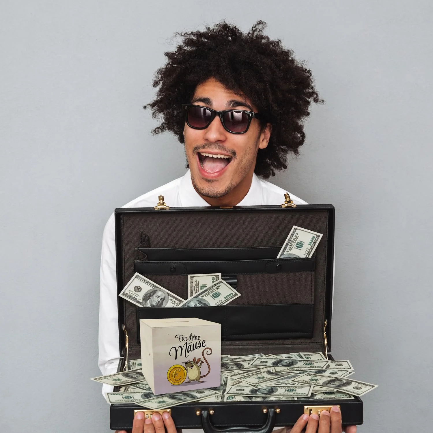 Скарбничка Wooden for Children Cute Mouse "Für deine Mäuse", фото №5