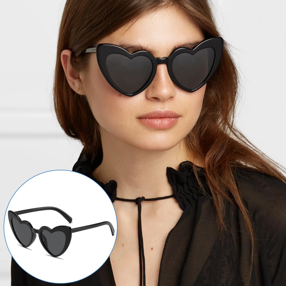 Сонцезахисні окуляри Серце WUSJCOF UV400, фото №6 Сонцезахисні окуляри Серце WUSJCOF UV400, фото №6