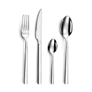 Набір столових приборів Amefa Figure, нержавіюча сталь, прямий, елегантний, ніж з мікро-зубчастим лезом, 24 шт. ціна на synthetic.ua - Фото 1 Набір столових приборів Amefa Figure, нержавіюча сталь, прямий, елегантний, ніж з мікро-зубчастим лезом, 24 шт. synthetic.ua - Фото 1