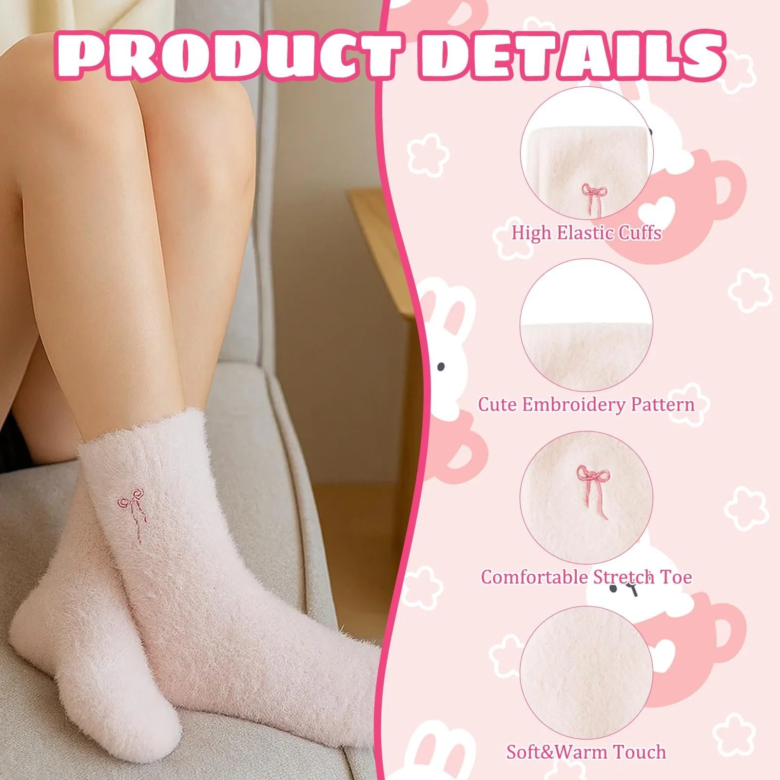 Термошкарпетки Жіночі Різнокольорові, 5 пар, фото №5