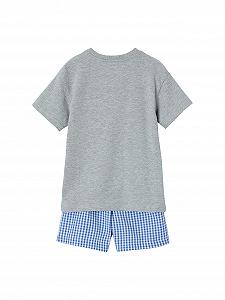 Летняя пижама Vertbaudet Комплект из 2 штук для мальчиков с геймерским принтом synthetic.ua - Фото 1