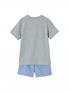 Літня піжама Vertbaudet Комплект з 2 штук для хлопчиків з геймерським принтом synthetic.ua - Фото 1