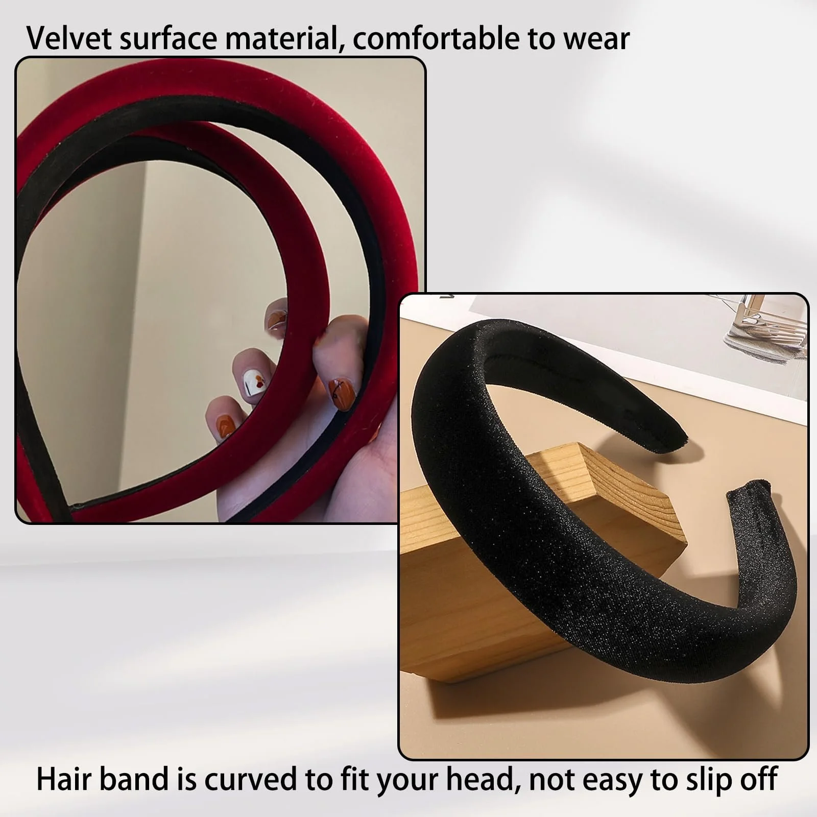 Оксамитова Обруч на голову (3 шт.), фото №2