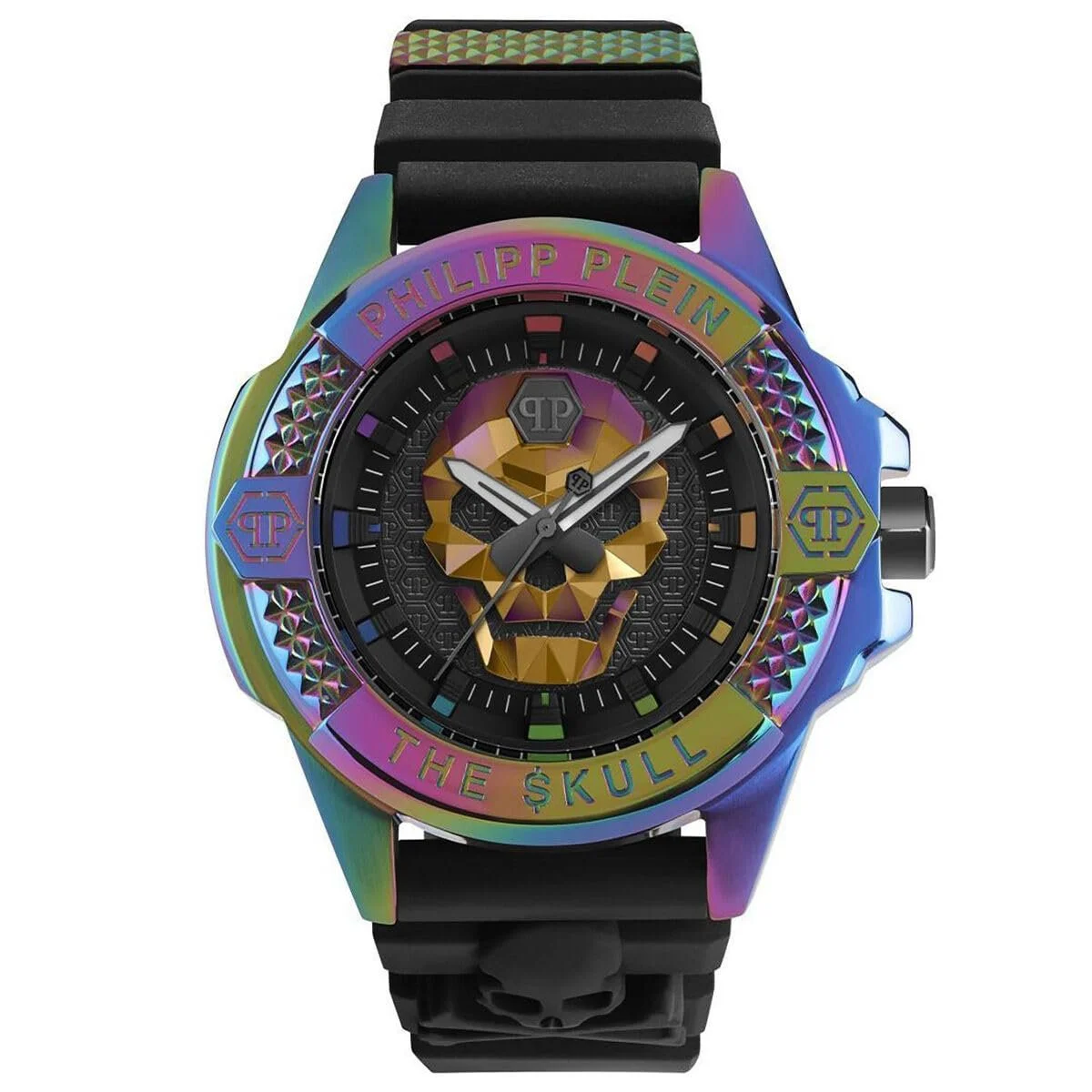 Часы Унисекс Philipp Plein The $Kull Черный/Радужный PWAAA2123, радужный ip, фото №1 Часы Унисекс Philipp Plein The $Kull Черный/Радужный PWAAA2123, радужный ip, фото №1