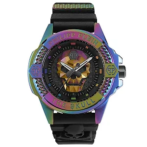 Часы Унисекс Philipp Plein The $Kull Черный/Радужный PWAAA2123, радужный ip - Фото 1