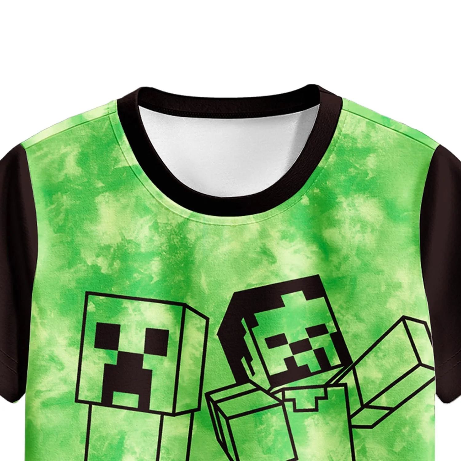 Піжама для хлопчиків Pitevotur, ігрова, з короткими рукавами, Enderman, фото №2