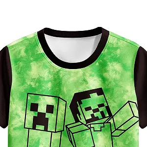 Пижама для мальчиков Pitevotur, игровая, с короткими рукавами, Enderman synthetic.ua - Фото 1