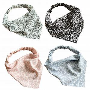 Пов'язка на голову з квітковим візерунком - Фото 1