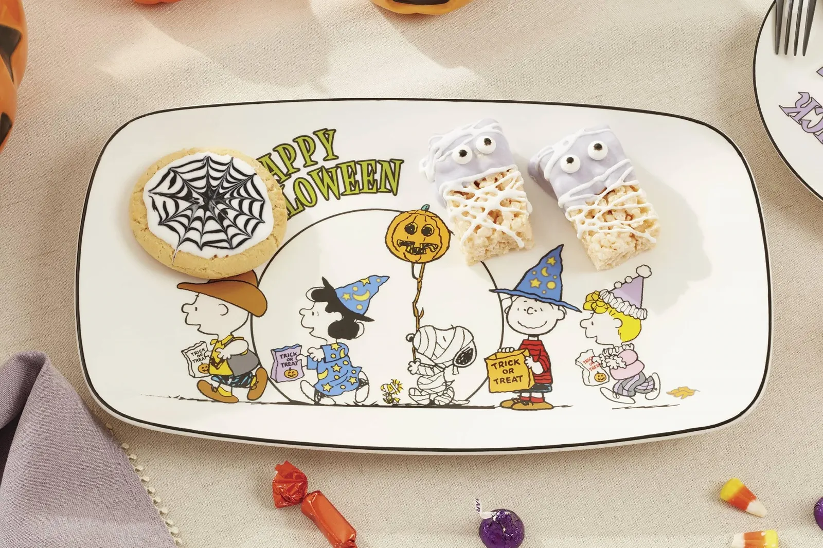 Піднос для закусок Lenox The Great Pumpkin 35,5 см, Хелловін, фото №3