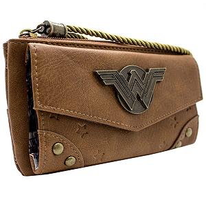 Кошелек DC Wonder Woman Comic Shoulder Bag Коричневый - Фото 1