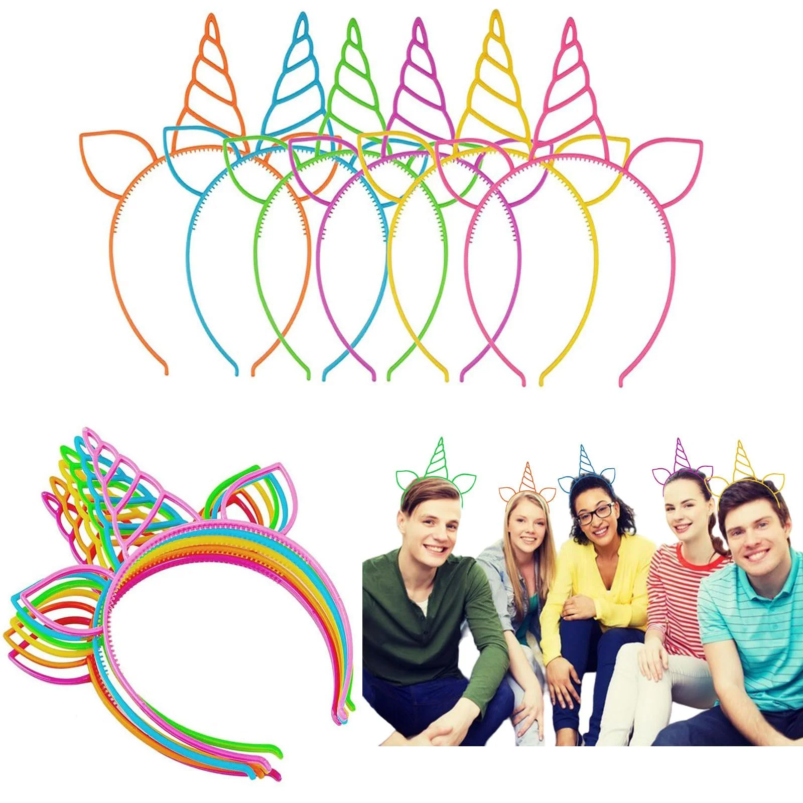 Обруч на голову Ріг Єдинорога Дитячий, фото №4