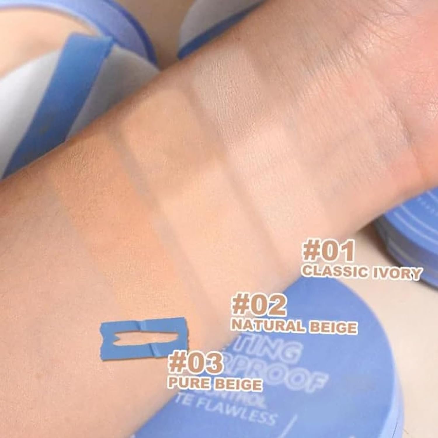 Пудра GAGK Matte Perfection Pressed Powder Oil Control для лица компактная 01+03, фото №2