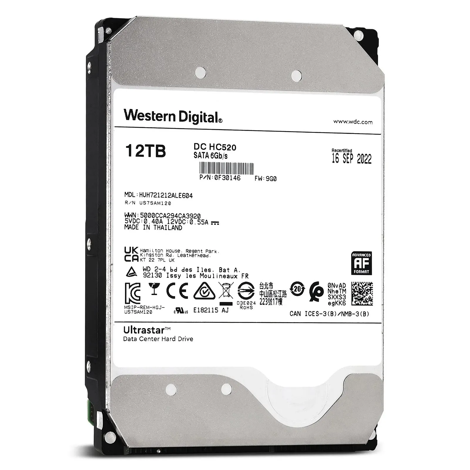 Внутренний жесткий диск Western Digital Ultrastar DC HA200 1 TB 3,5 дюйма SATA 128 MB Cache, фото №2