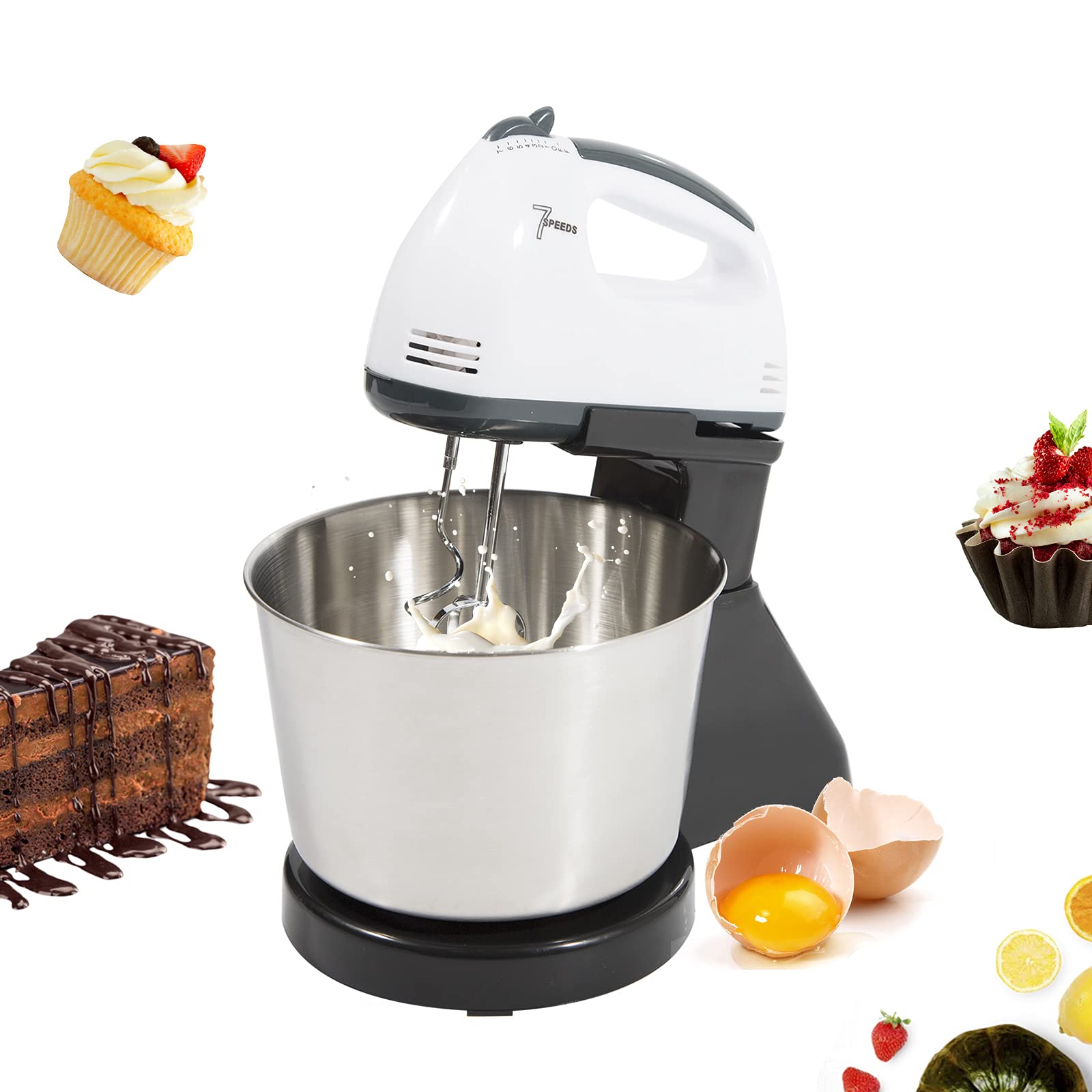 Міксер Electric Whisk 7 швидкостей Food Processor Stand Mixer 100 Вт, фото №1 Міксер Electric Whisk 7 швидкостей Food Processor Stand Mixer 100 Вт, фото №1