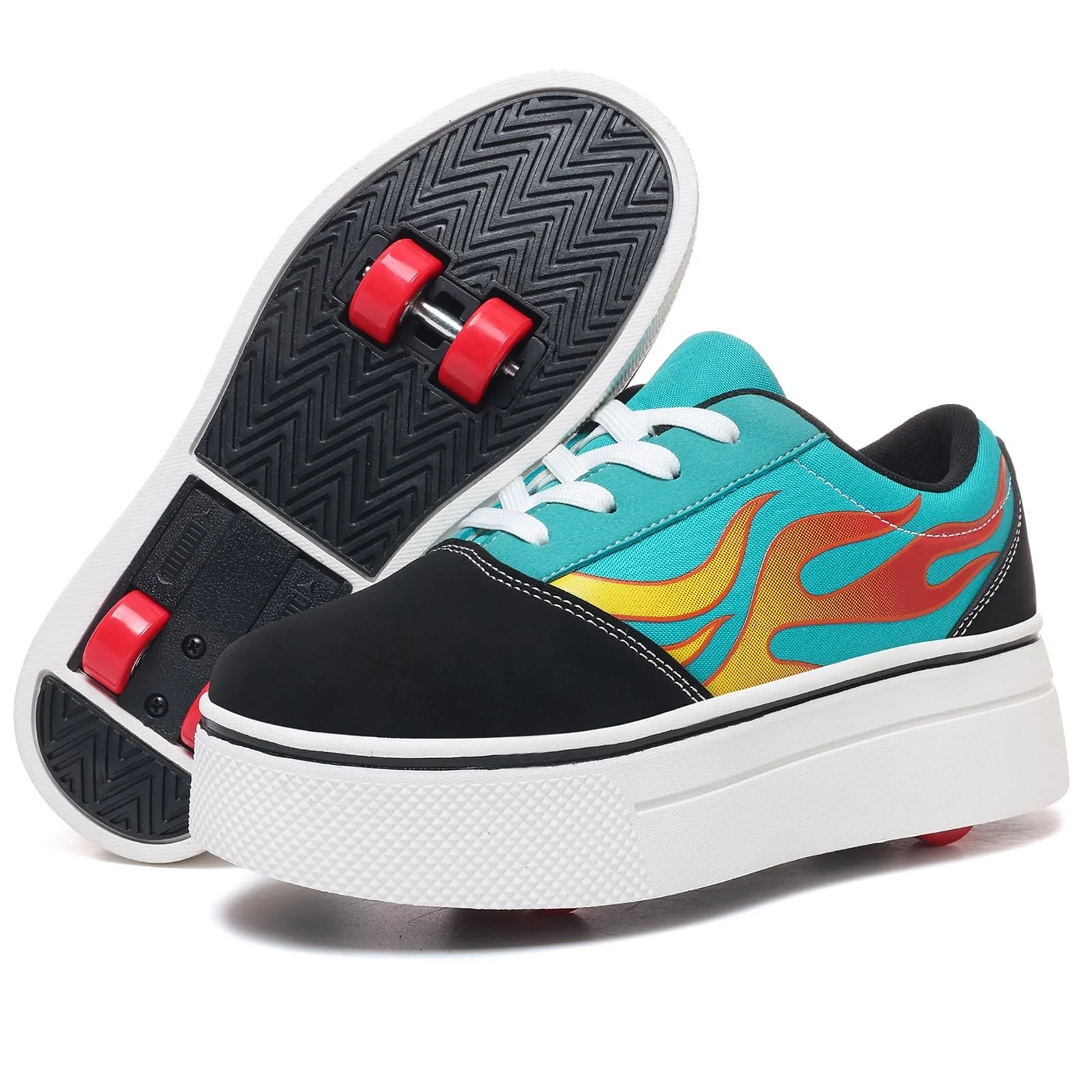 Кроссовки на колесиках и девочек Съемные 4 колесика Роликовые кроссовки Детские, фото №1