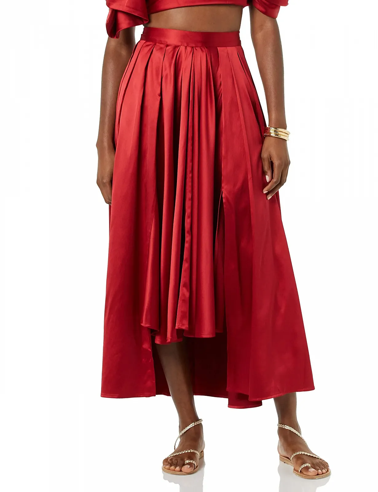 Спідниця максі MAKING THE CUT з драпіруванням та асиметрією, фото №4