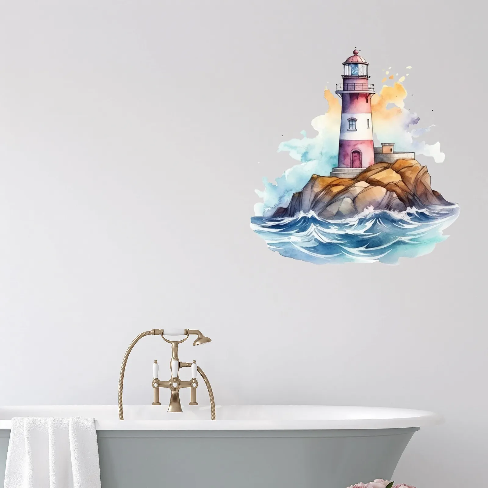 Наклейка на стену GRAZDesign Lighthouse North Sea 42 x 40 см, фото №2