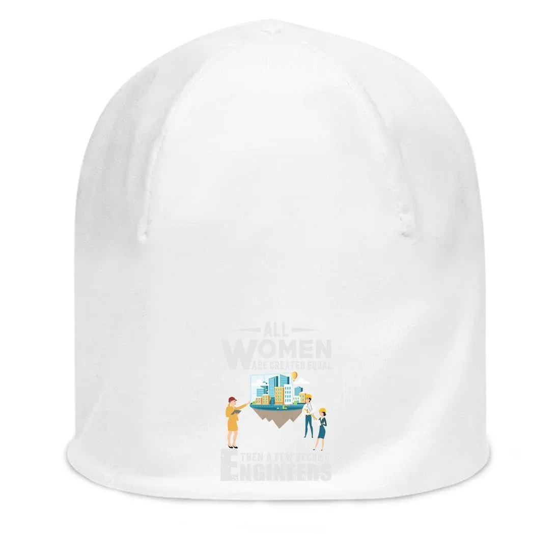 хлопковая эластичная шапка Atspauda All Women are Created Equal Then A Few Become Engineers Unisex - Белая, Белый, One Size, Белый, фото №1 хлопковая эластичная шапка Atspauda All Women are Created Equal Then A Few Become Engineers Unisex - Белая, Белый, One Size, Белый, фото №1
